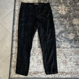 Vince Front Tuck Seam Black Pants